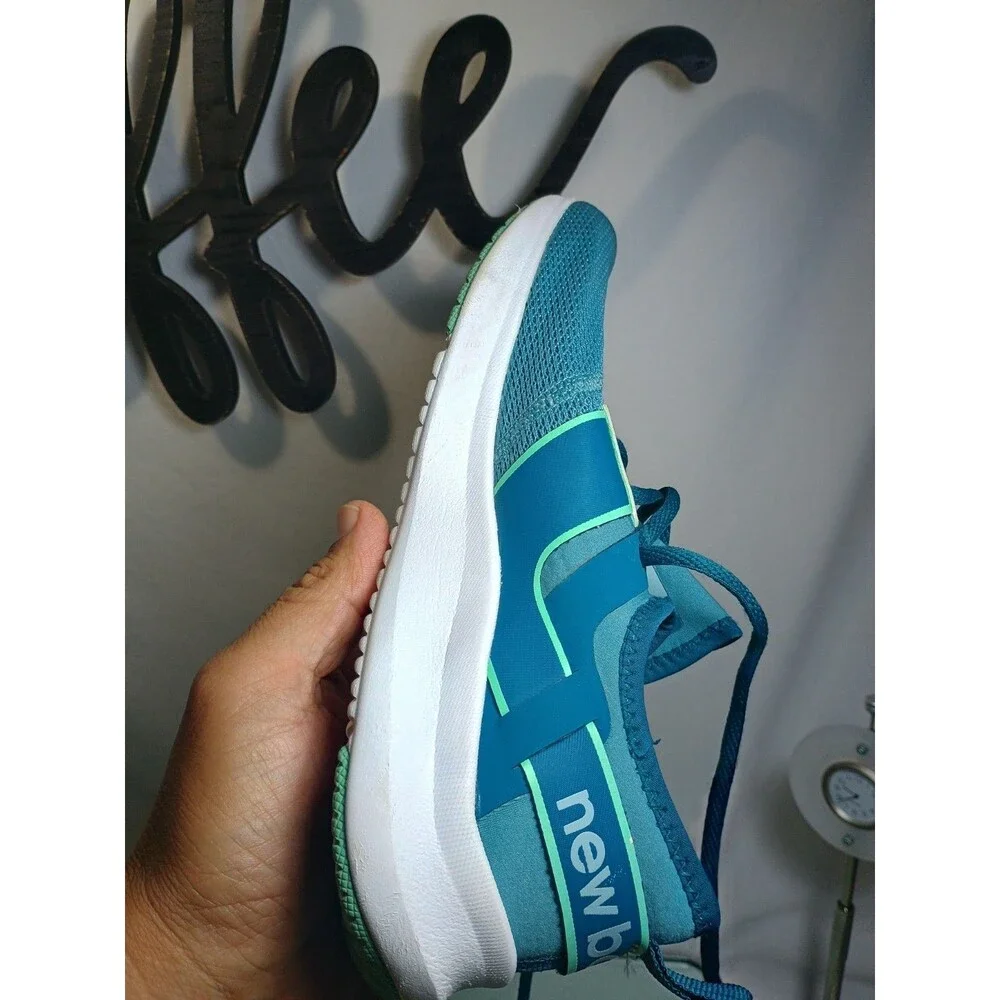 New Balance Nergize Sport Women's Mesh Lace-Up Low Top Sneakers Blue Green